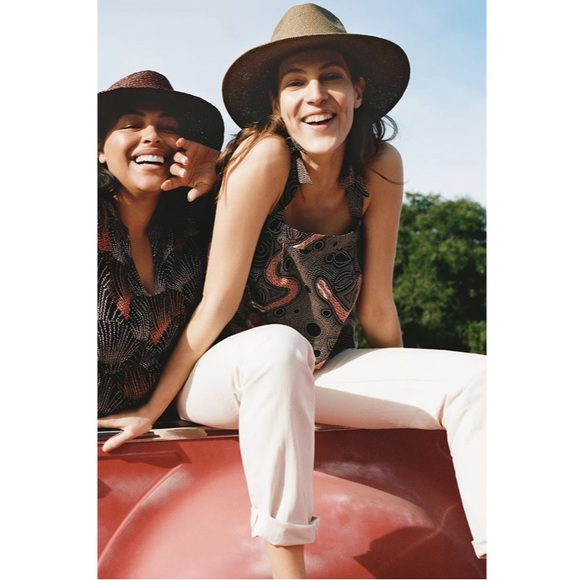 Anthro Corey Lynn Calter Ibiza Snake Print Blouse - Picture 2 of 11